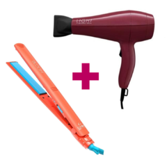 Imagem do Kit Secador de Cabelo Light + Prancha Alisadora Bloom Gama