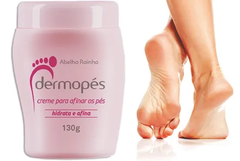 Creme Para Afinar Os Pés Hidrata Dermopés Abelha Rainha 130g na internet