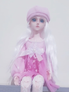 Boneca Bjd Loira Princesa Completa 60cm - loja online