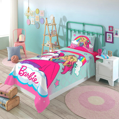 Jogo de Cama Estampado da Coleção Disney Minnie Mouse Barbie Reinos Mágicos Lepper - loja online