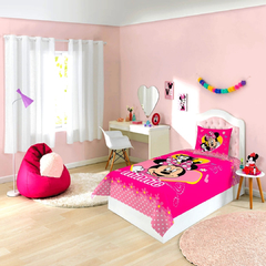 Jogo de Cama Estampado da Coleção Disney Minnie Mouse Barbie Reinos Mágicos Lepper