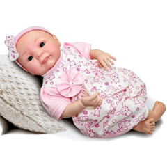 Boneca Bebê Reborn Mariazinha Coleção Doll Realist Sid-nyl Parece Um Bebê de Verdade Bebê Realista REF 1170 - comprar online