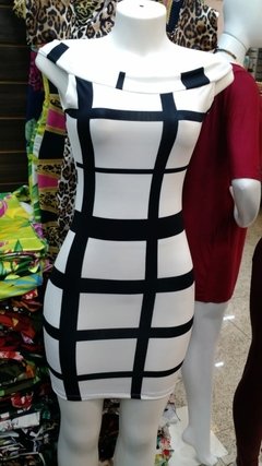 Vestido Ombro a Ombro Sem Manga - loja online