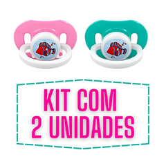 Kit 2 Chupeta Bico Redondo Silicone Mamita Escolha A Cor Acima 6 Meses na internet