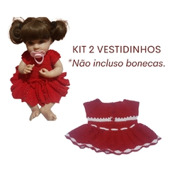 Kit 2 Vestidinhos Boneca Bebê Reborn ou Baby Alive 25 a 37cm - loja online