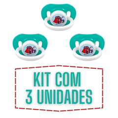 Kit 3 Chupeta Bico Redondo Silicone Mamita Escolha A Cor Acima 6 Meses na internet