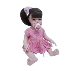 Imagem do Kit 2 Vestidinhos Boneca Bebê Reborn ou Baby Alive 25 a 37cm