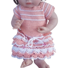 Kit 2 Vestidinhos Boneca Bebê Reborn ou Baby Alive 25 a 37cm - Importados da Malu