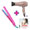 Kit Secador De Cabelo 220v 2000w+ Prancha Gama Bloom Pink