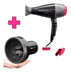 Kit Secador De Cabelo 220v- 2300w + Super Difusor de Cachos - Importados da Malu