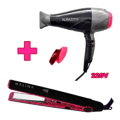 Kit Secador De Cabelo 220v- 2300w + Prancha Malina Leopard na internet