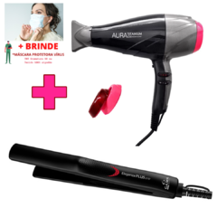 Kit Secador De Cabelo 2300w-220v+ Prancha Eleganza Plus Gama