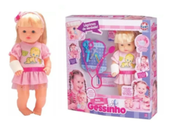 Boneca Bebê Minha Dodoizinha Gessinho Chora d Verdade Sidnyl - comprar online