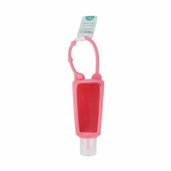 Frasco Para Álcool Gel Capa Silicone Chaveiro Higienizador