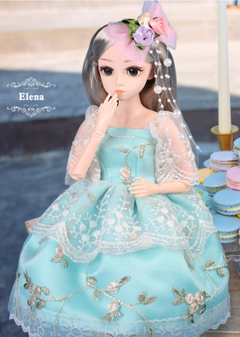 Boneca BJD Completa Articulada 45cm Princesa Elena + Brinde - Importados da Malu