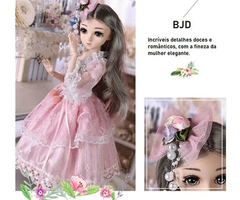 Boneca Bjd Articulada 45cm Princesa Lilith + Brinde