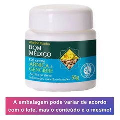 Gel Canforado Creme BOM MÉDICO Arnica e Gengibre 55g Abelha Rainha REF 2116 na internet