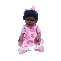 Imagem do Boneca Bebê Realista Bela Negra de Silicone Pode dar Banho Com 8 Acessórios Brink+