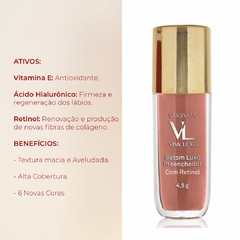 Batom Luxo Preenchedor Nude Classic Com Ácido Hialurônico Retinol Vitamina E VIVA LUXO ODORATA REF 2670 - comprar online