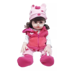 Boneca Bebê Realista Manu Girafinha Silicone Pode dar Banho Com 11 Acessórios - comprar online