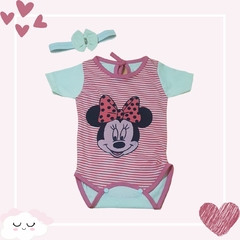 Body Para Bebê Com Estampa da Minnie Bory Escolha A Cor Mesversário REF S205 - comprar online