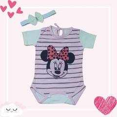 Body Para Bebê Com Estampa da Minnie Bory Escolha A Cor Mesversário REF S205 - Importados da Malu