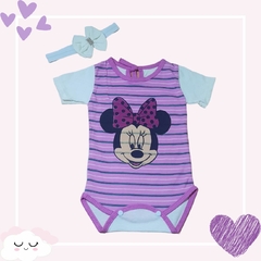 Body Para Bebê Com Estampa da Minnie Bory Escolha A Cor Mesversário REF S205 - comprar online