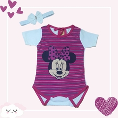 Body Para Bebê Com Estampa da Minnie Bory Escolha A Cor Mesversário REF S205 - comprar online