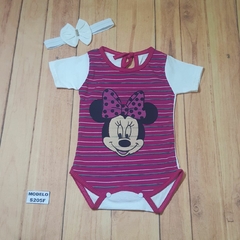 Body Para Bebê Com Estampa da Minnie Bory Escolha A Cor Mesversário REF S205 na internet