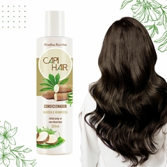 Kit Com 2 Condicionador Babosa e Mandioca Hidrata e Revitaliza CAPI HAIR Abelha Rainha 200ml - comprar online