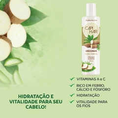 Kit Com 2 Condicionador Babosa e Mandioca Hidrata e Revitaliza CAPI HAIR Abelha Rainha 200ml - loja online