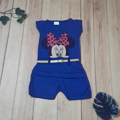 Conjunto Para Bebê Blusa + Short Com Cintinho Estampa da Minnie Várias Cores na internet