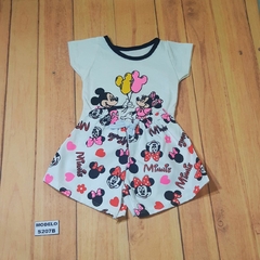 Imagem do Conjunto Aninha Para Bebê Com Estampa Blusa + Short Várias Cores REF S207