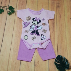 Imagem do Conjunto Para Bebê Body Bory Com Estampa da Minnie + Calça Várias Cores REF S204