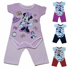 Conjunto Para Bebê Body Bory Com Estampa da Minnie + Calça Várias Cores REF S204 - Importados da Malu