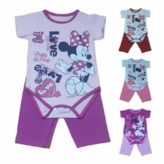 Conjunto Para Bebê Body Bory Com Estampa Love Minnie + Calça Escolha Cor REF S206 - comprar online