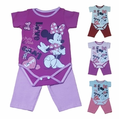 Conjunto Para Bebê Body Bory Com Estampa Love Minnie + Calça Escolha Cor REF S206 - Importados da Malu