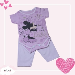 Imagem do Conjunto Para Bebê Body Bory + Calça Estampa da Minnie Várias Cores REF S202