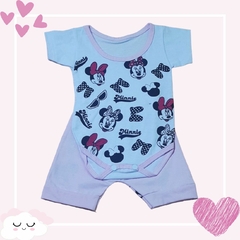 Conjunto Para Bebê Da Laurinha Body Bory Com Estampa Desenhos + Short Escolha Cor REF S209