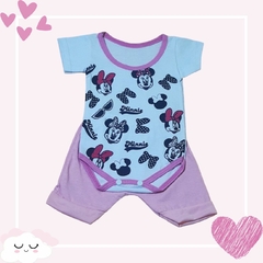 Conjunto Para Bebê Da Laurinha Body Bory Com Estampa Desenhos + Short Escolha Cor REF S209 - loja online