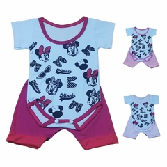 Conjunto Para Bebê Da Laurinha Body Bory Com Estampa Desenhos + Short Escolha Cor REF S209 na internet