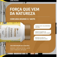 Cúrcuma Anti-inflamatório Antioxidante Natural IMUNNE HOJJI 500mg 30 Cápsulas REF 49787 - loja online