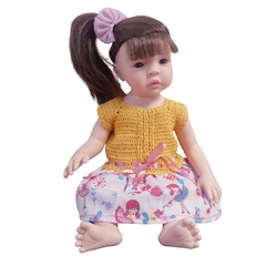 Imagem do Kit 2 Vestidinhos Boneca Bebê Reborn ou Baby Alive 25 a 37cm