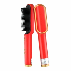 Escova Alisadora 5 em 1 Alisa Hidrata Modela Alinha E Anti-Frizz Pente Elétrico Especial Bivolt 110/220V - comprar online