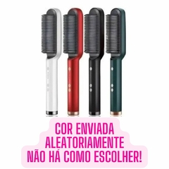 Escova Alisadora 5 em 1 Alisa Hidrata Modela Alinha E Anti-Frizz Pente Elétrico Especial Bivolt 110/220V na internet