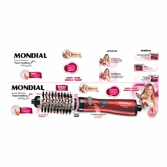 Escova Rotativa Mondial Tourmaline Infinity Íon Er-03 1000w - loja online