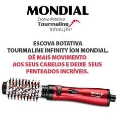 Escova Rotativa Mondial Tourmaline Infinity Íon Er-03 1000w - loja online