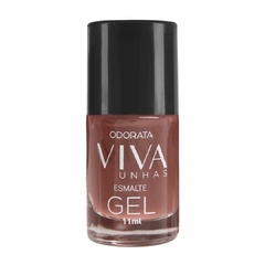 Esmalte Em Gel Nude Avelã Não Precisa Cabine Secagem Rápida Hipoalergênico Viva Unhas ODORATA REF 2684 - Importados da Malu