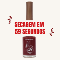 Imagem do Esmalte Secagem Rápida 59 Segundos Vermelho Primeiro Beijo Ar Cores Abelha Rainha REF 4976