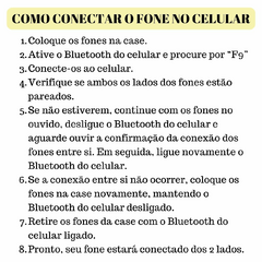 Imagem do Fone de Ouvido Sem Fio Bluetooth 5.1 Gamer F9-5 TWS À Prova D'Agua E Powerbank Com Microfone Para Atender Ligações